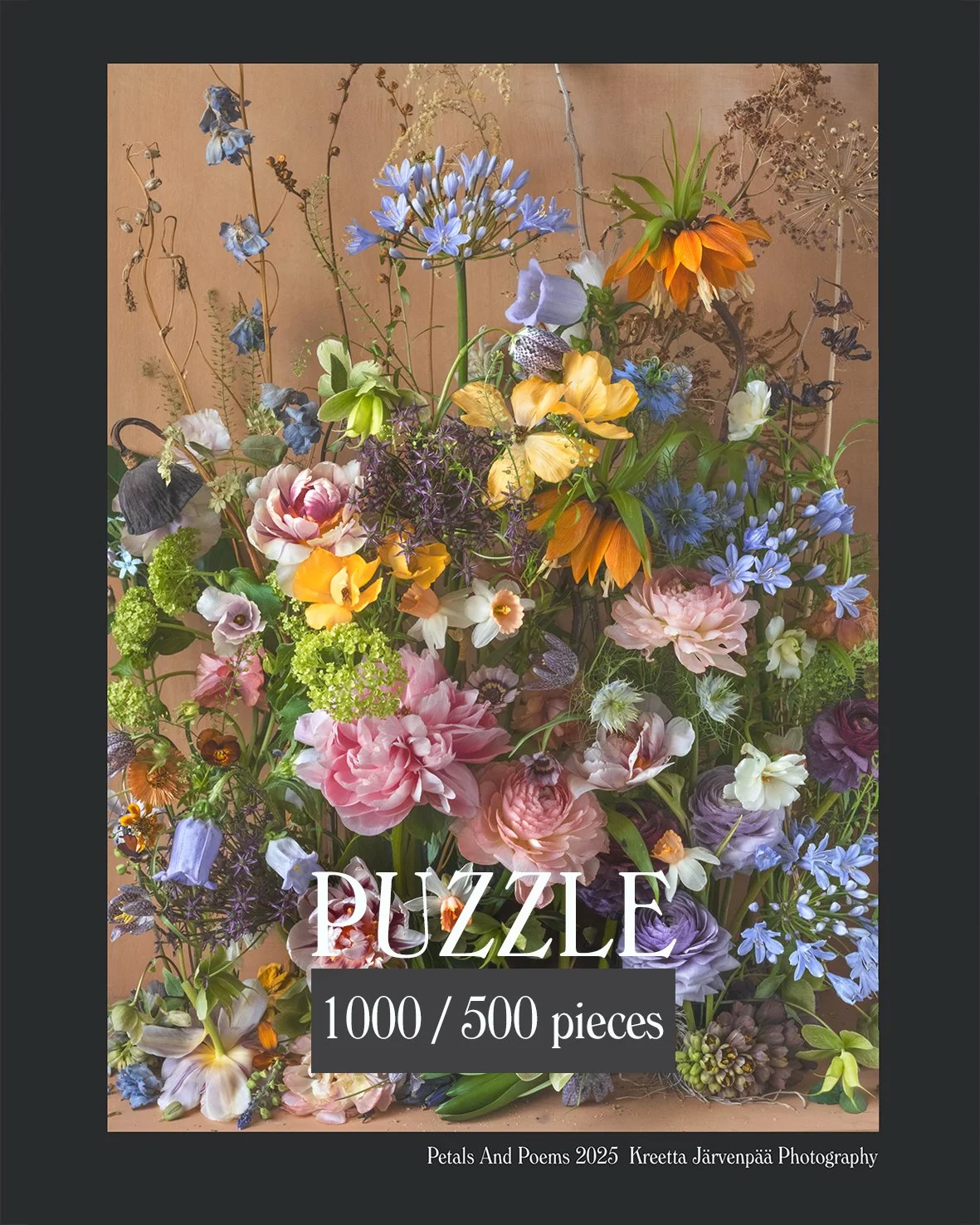 New floral art puzzle by contemporary artist Kreetta Järvenpää
